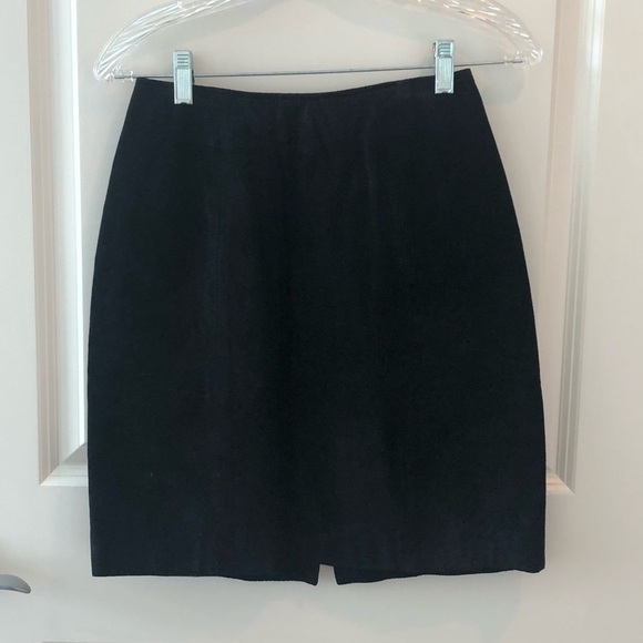 Chia Suede Leather Skirt Size 8 - Picture 8 of 13